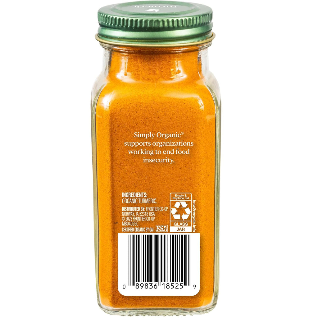 Simply Organic Ground Turmeric Root, 2.38 Oz