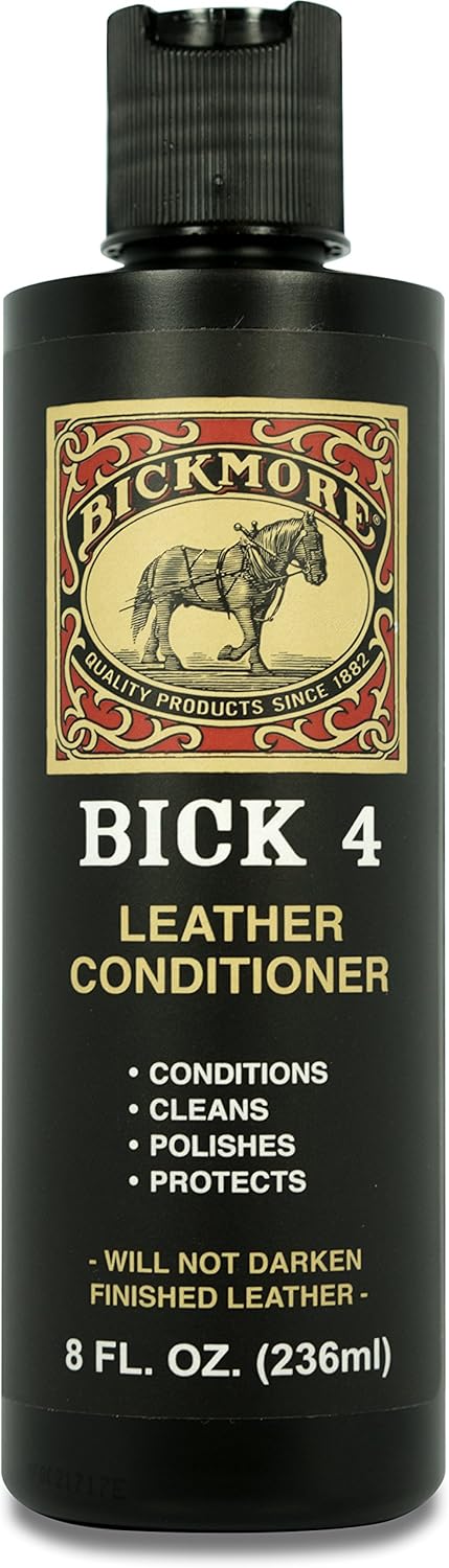 Bickmore Bick 4 Leather Conditioner - Best Since 1882 - Cleaner & Conditioner - Restore Polish & Protect All Smooth Finished Leathers