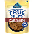 Blue Buffalo True Chews Chicken & Apple Sausage Natural Dog Treats, Real Meat Dog Snacks, Healthy Reward or Training Treat, Made in the USA with Real Chicken & Natural Ingredients, 12 oz.