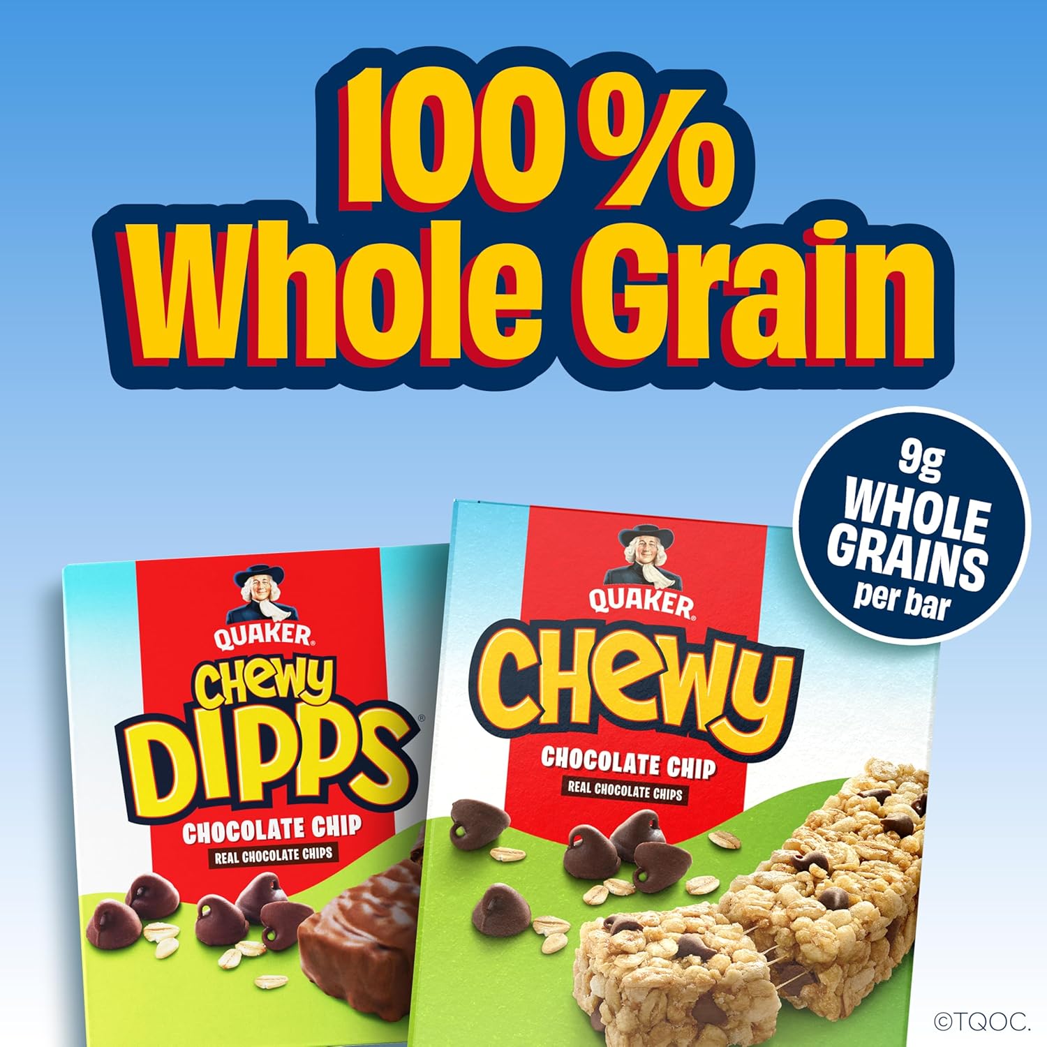 Quaker Chewy Dipps Granola Bars Chocolate Chip, 1.09 oz, 14 Ct