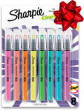 Sharpie Clear View Highlighter Sticks, Chisel Tip, Assorted Fluorescent, 8 Count - School, Home, and Office Use, Teacher Supplies
