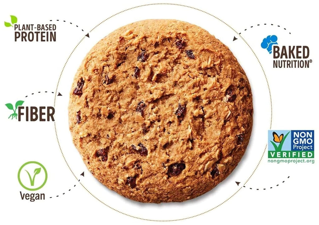 Lenny & Larry's Complete Protein Cookie, [Oatmeal Raisin], Chewy Soft Baked, 16g Plant Protein, Vegan, Non-GMO, High Fiber, [4 Ounce] Cookie (Pack of 12)