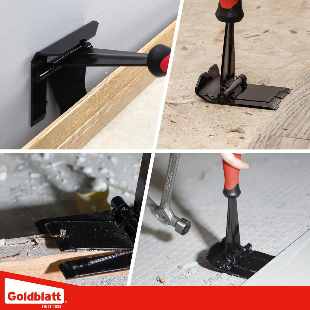 Goldblatt Trim Puller, 4-Inch Tile Removal Multi-Tool for Commercial Work & Home Improvement, Baseboard, Molding, Siding and Floor Removal, Remodeling