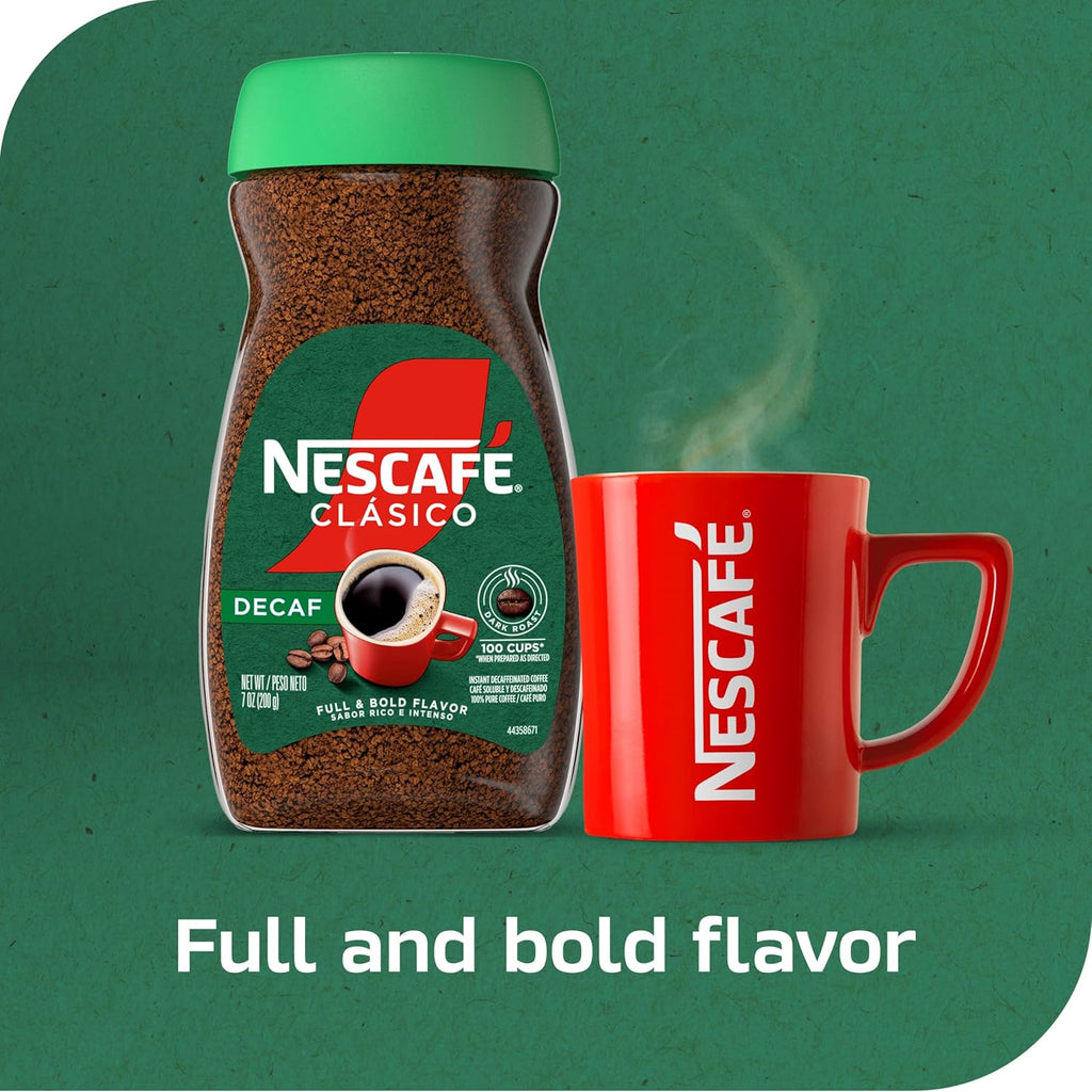 Nescafe Clasico Decaf, 7 Ounce Jar