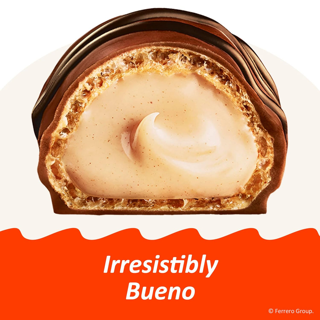 Kinder Bueno Milk Chocolate Bars with Hazelnut Cream, Bulk 20 Pack, Chocolate Candy Bars for Game Day, Football Party Supplies, Snacks for Adults, 4 Per Pack