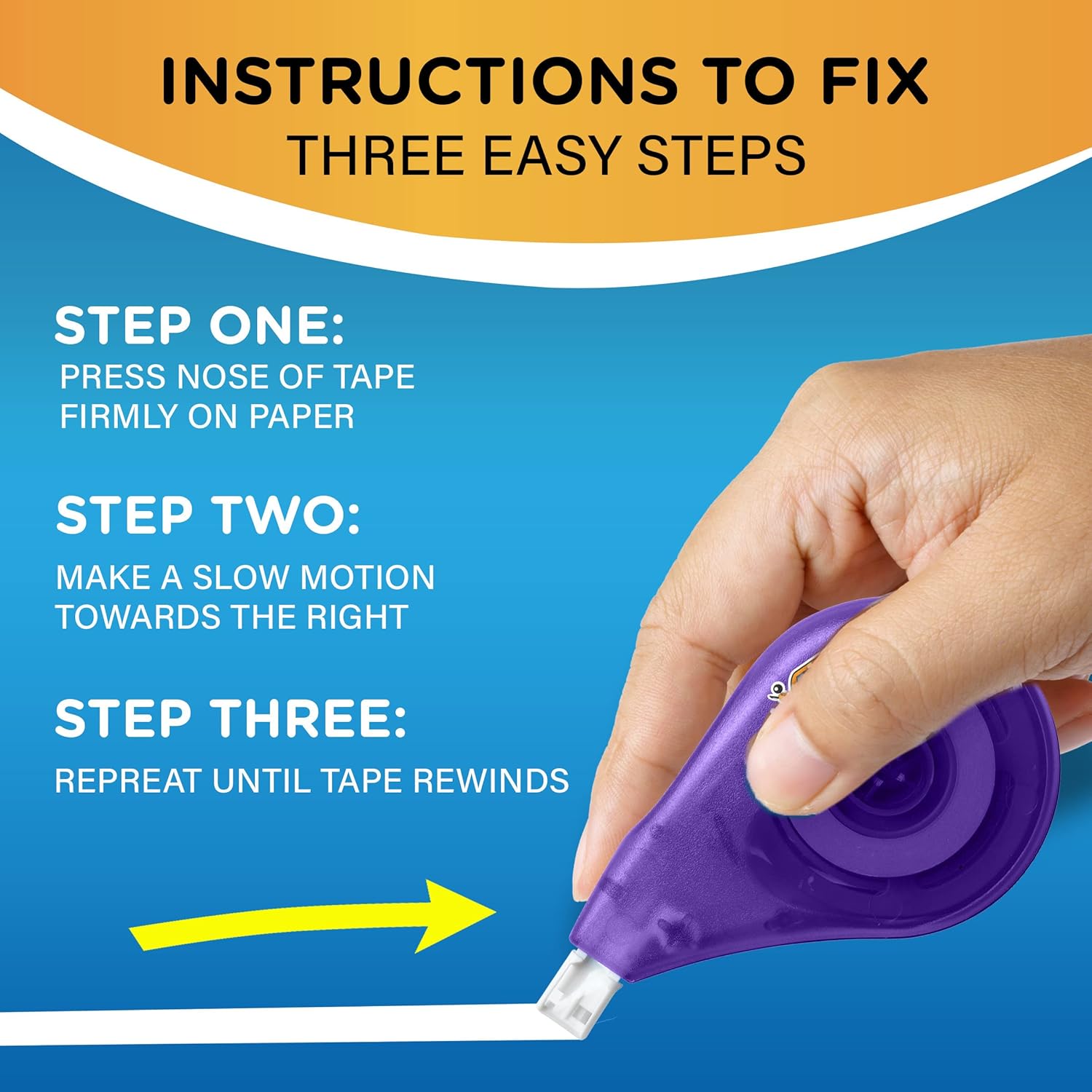 BIC Wite-Out Brand EZ Correct Correction Tape, 19.8 Feet, 4-Count Pack of White Correction Tape, Fast, Clean and Easy to Use Tear-Resistant Tape Office or School Supplies