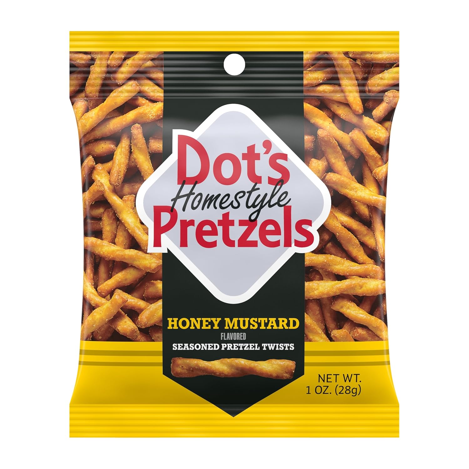 Dot's Homestyle Pretzels Variety Pack, Original, Honey Mustard, and Parmesan Garlic Twist Snack, 1oz Individually Sized Bags (18 Count)