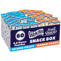 Welch's Fruit Snacks, Mixed Fruit & Mango Peach Snack Box, Gluten Free, Stocking Stuffers, 0.8oz Snack Packs (Pack of 60)