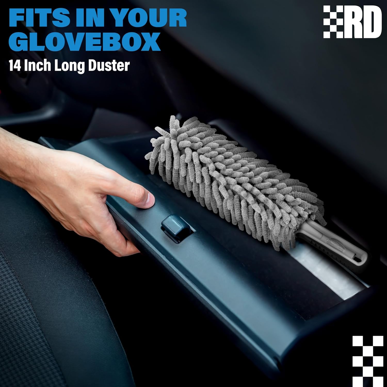 Professional Car Duster Interior – Car Accessories for Women and Men (Lint & Scratch Free)