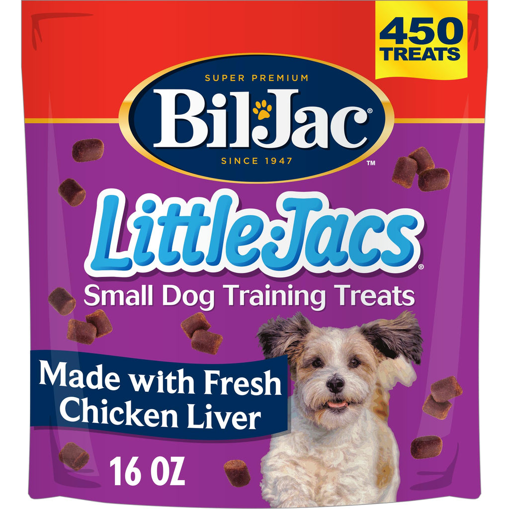 Bil-Jac Little-Jacs Small Dog Training Treats | Soft Chicken Liver Recipe | 16 oz
