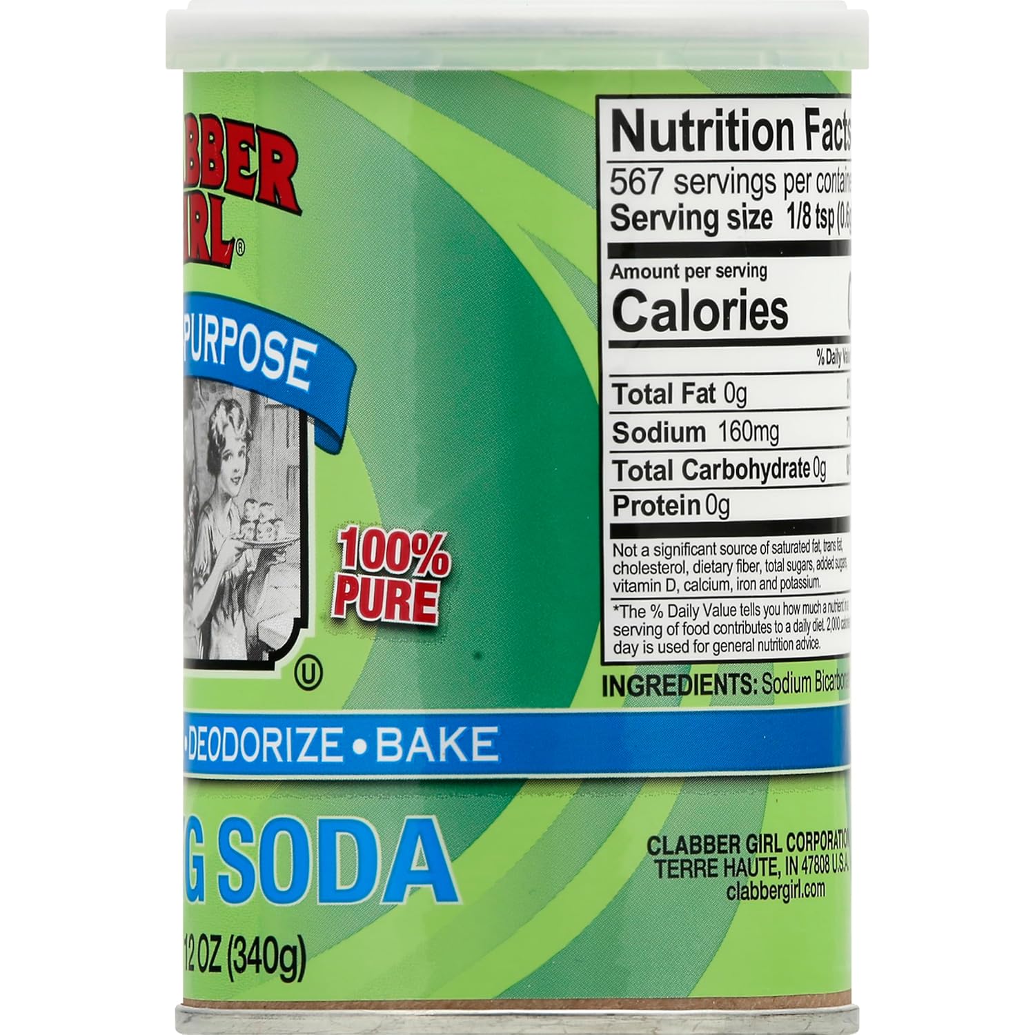 Clabber Girl Baking Soda, 12 Ounce