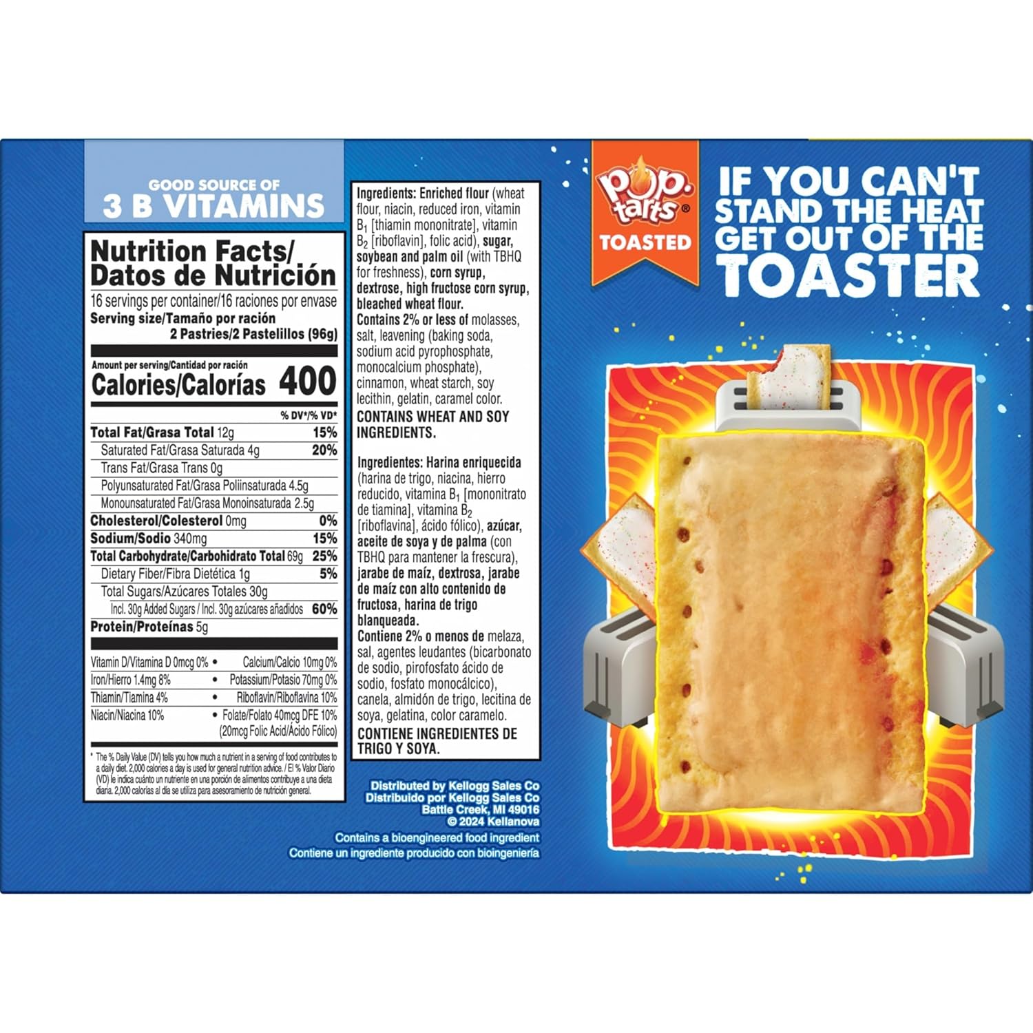 Pop-Tarts Toaster Pastries, Breakfast Foods, Kids Snacks, Family Pack, Frosted Brown Sugar Cinnamon (32 Pop-Tarts)