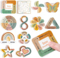 Sensory Strips for Anxiety Calming Stickers, 36Pcs 2 Textured for Mood Calming, Breathing Mindfulness Fidget Sticker for Kids, Anxiety Relief at Office & Classroom Desk