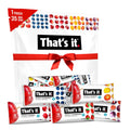 That's it. Mini Fruit Bars (Variety 35 Pack) No Sugar Added, Plant-Based, Vegan & Gluten Free, Breakfast Bar, Paleo, for Children & Adults, Non GMO, Fiber (7 Blueberry, 7 Cherry, 7 Fig, 7 Mango, 7 Strawberry)