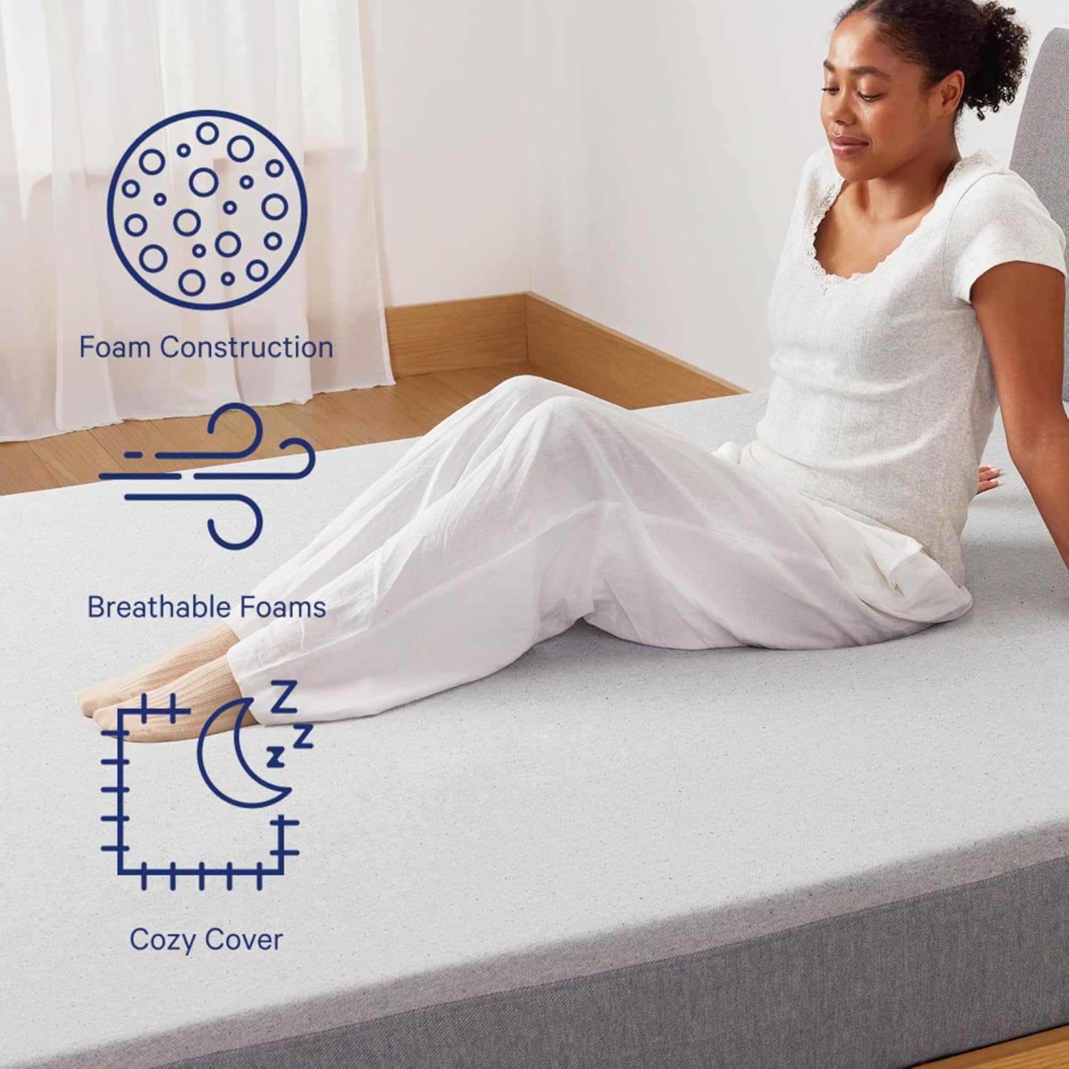 Casper Sleep Element Queen Mattress - Medium Feel - Motion Isolation - Breathable, Cooling Memory Foam - 100-Night Trial - CertiPUR-US