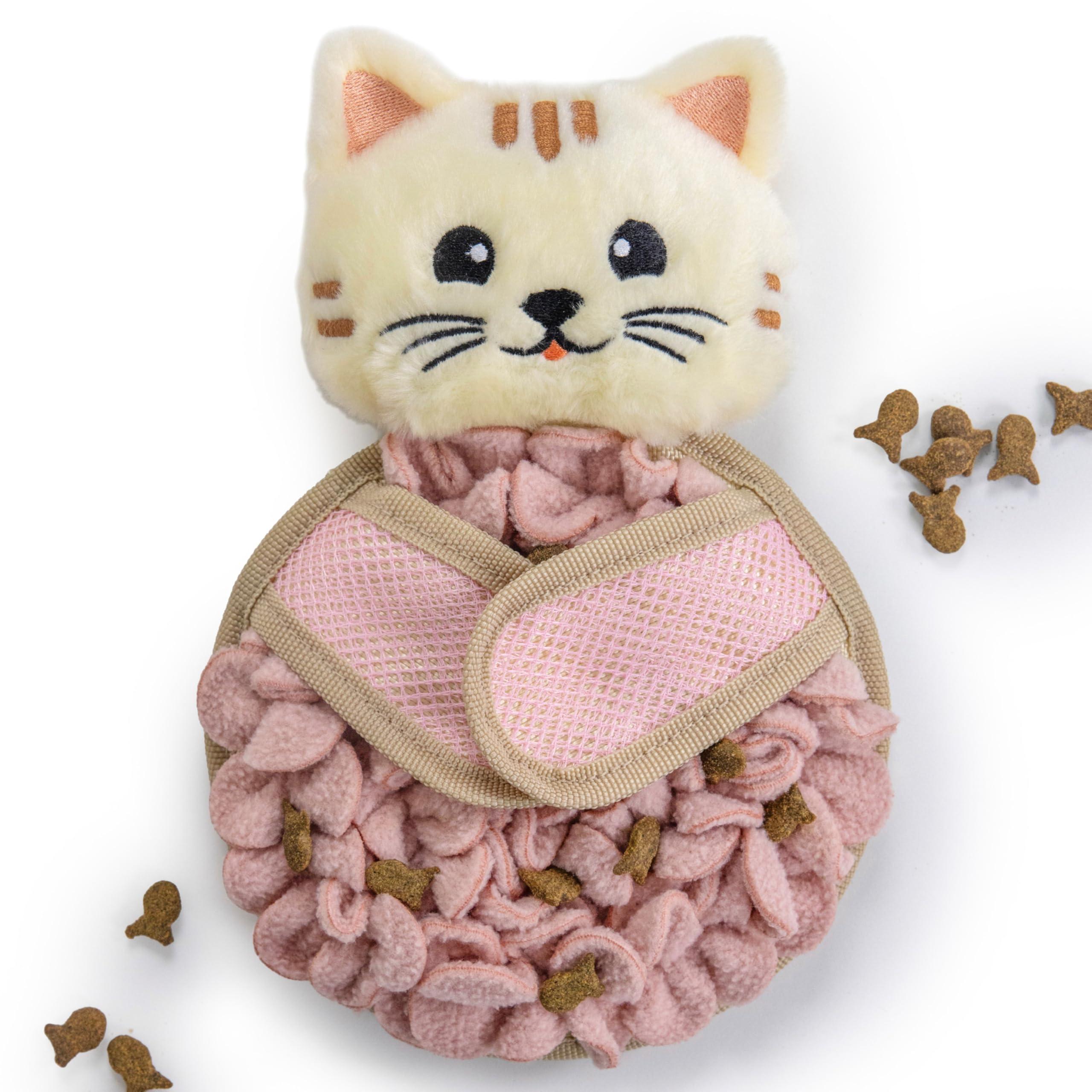 Catstages Snuffle Mat for Cats - Interactive Foraging Toy with Hidden Treats, Non-Slip Base, and Hunting Stimulation for Mental and Physical Activity, 8.7" x 6"