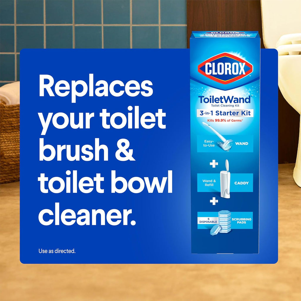 Clorox ToiletWand Toilet Cleaner Refills, Toilet brush, Original, 20 Count