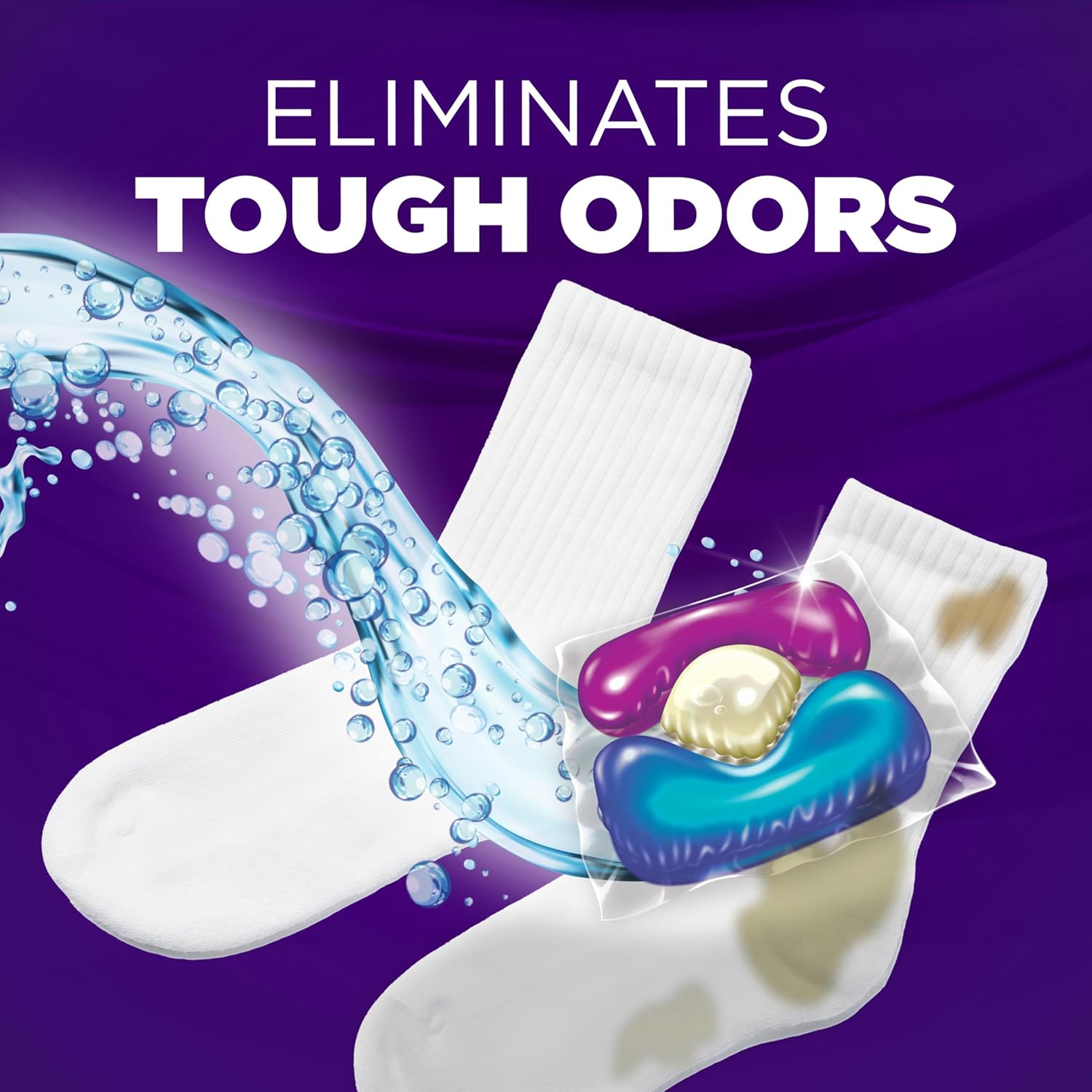 Arm & Hammer Plus OxiClean With Odor Blasters Laundry Detergent 5-IN-1 Power Paks, 42CT (Packaging may vary)