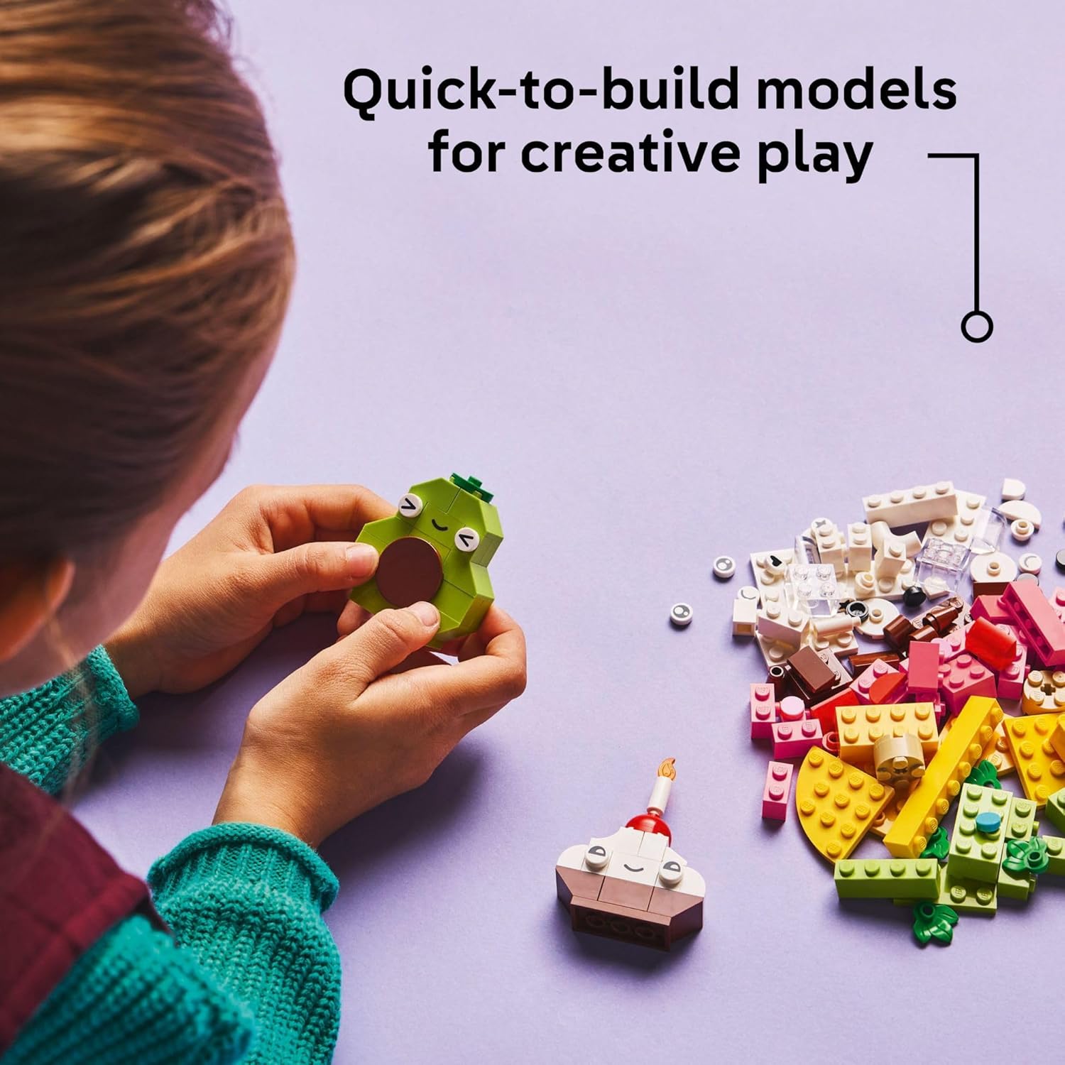 LEGO Classic Creative Food Friends Building Toy Set - Pretend Play Food for Kids, Boys and Girls, Ages 4+ - Learning and Educational Toy for Preschool - Gift Idea for Birthdays - 11039