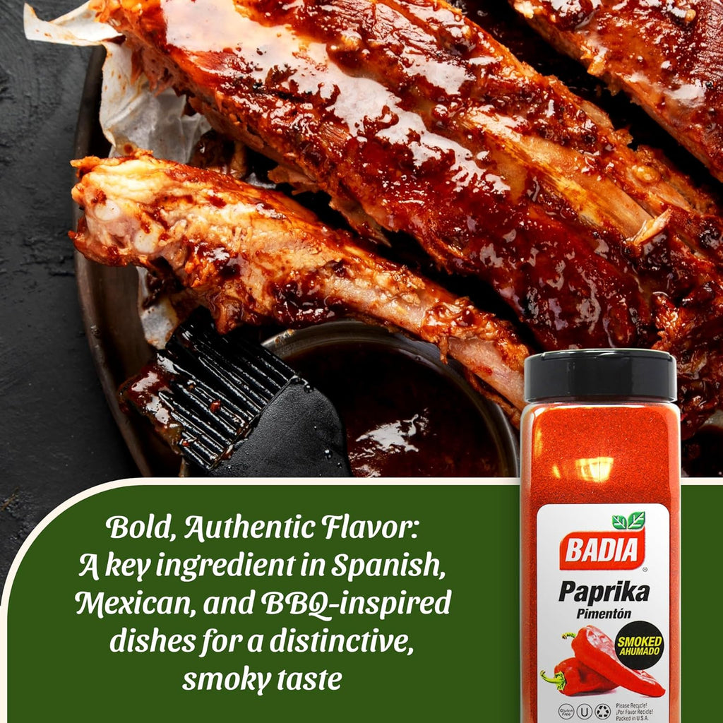Badia Smoked Paprika, 16 oz - Rich, Smoky Flavor for Cooking, Grilling & Seasoning, All-Natural Spice