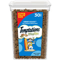 Temptations Cat Treats MixUps Surfer's Delight, Tuna, Shrimp, Salmon Flavor, Crunchy and Soft Cat Treats, 30 oz. Tub