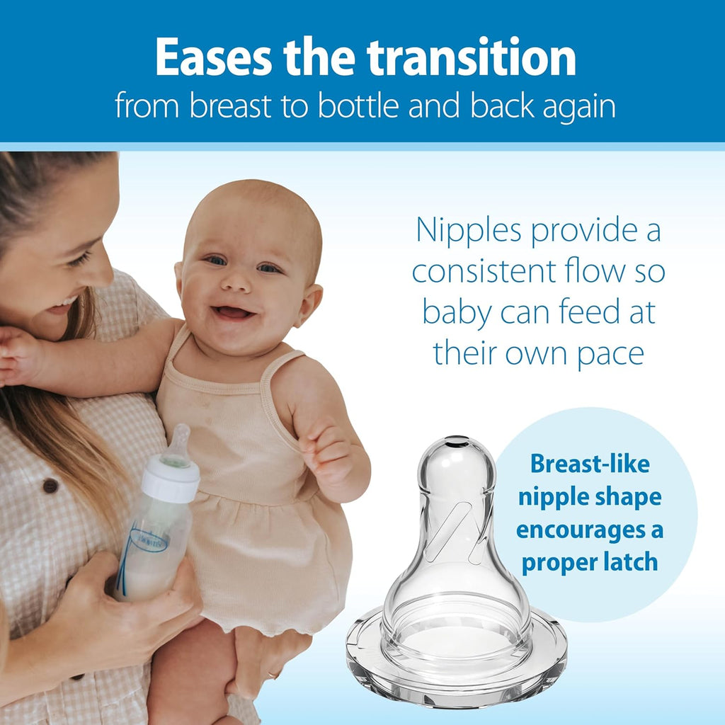 Dr. Brown's Natural Flow Anti-Colic Options + Narrow Bottle to Sippy Gift Set with Soft Silicone Sippy Spout, Removable Silicone Handles, Travel Cap and Bottle Brush