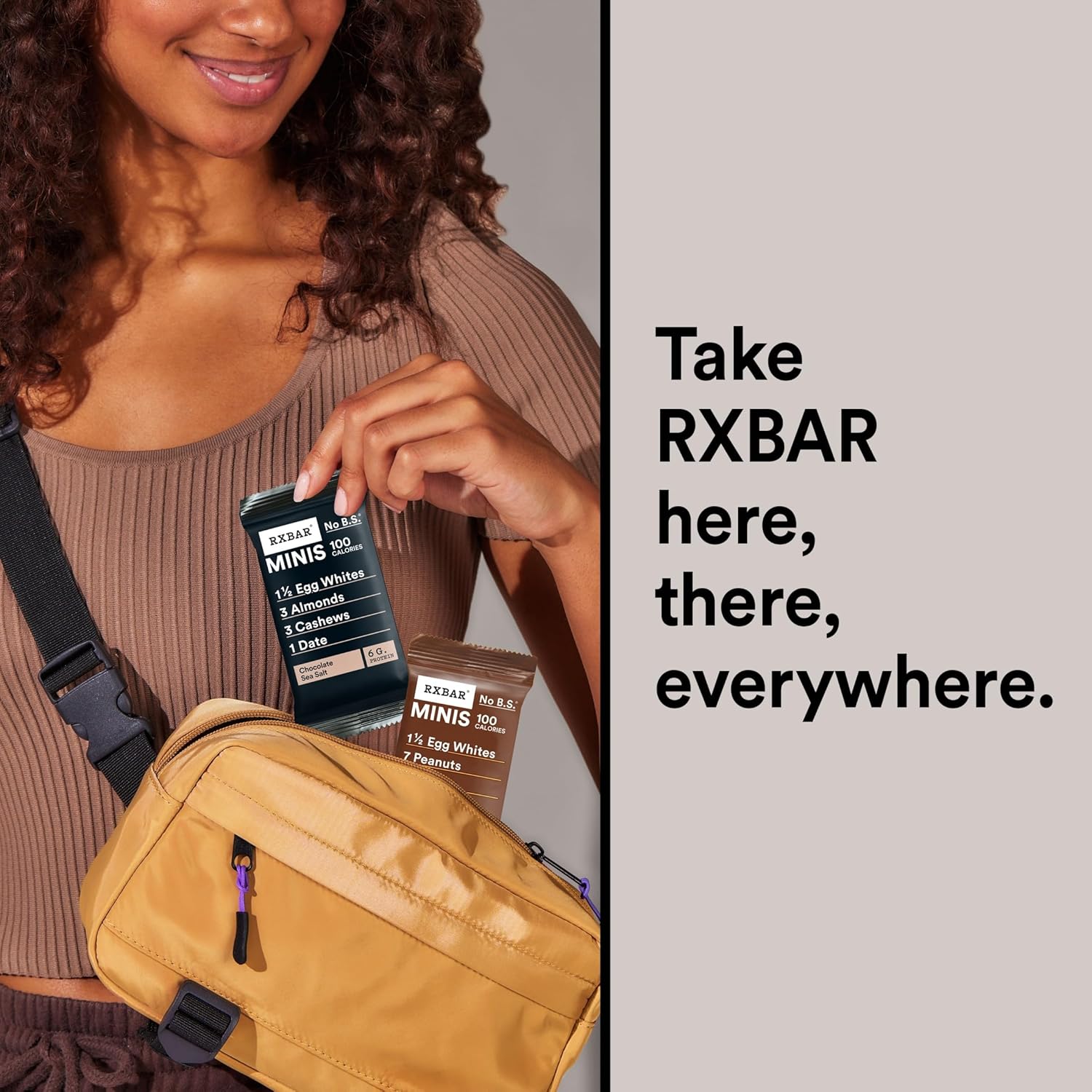 RXBAR Minis Protein Bars, Protein Snack, Snack Bars, Variety Pack, 7.3oz Box (8 Count)