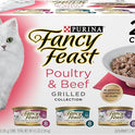 Purina Fancy Feast Grilled Wet Cat Food Poultry and Beef Collection Wet Cat Food Variety Pack - (Pack of 24) 3 oz. Cans