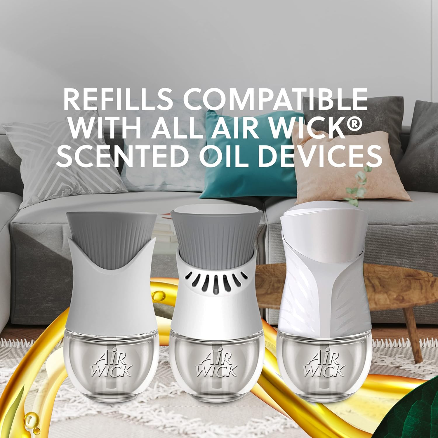 Air Wick plug in Scented Oil Warmer, White, 1 Count, Essential Oils, Air Freshener