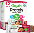 Orgain Organic Vegan Protein Bars, Peanut Butter Chocolate Chunk - 10g Plant Based Protein, Low Calorie Healthy Snacks, No Lactose or Soy Ingredients, Gluten Free, Non-GMO - 1.41 Oz (Pack of 12)