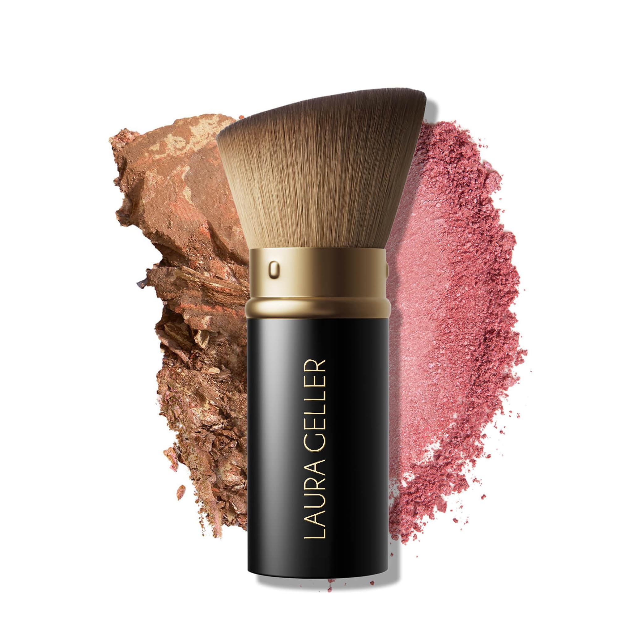 LAURA GELLER NEW YORK Cosmetic Professional Makeup Brushes - Cruelty-Free 02 Retractable Angled Kabuki Brush