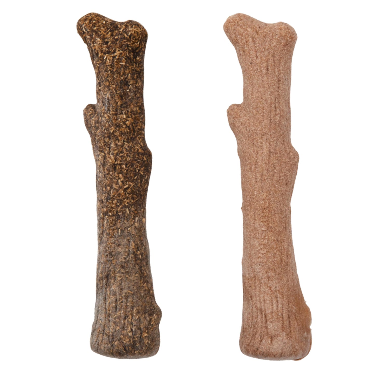 Pupstages Dogwood Calming Dog Chew Toy – Real-Wood Blend, Moderate Chewers, Medium, 7.5", 2-Pack (Natural & Hemp Flavors)