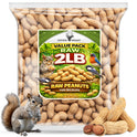 Office Roast Raw Peanuts in Shell 2 lb Bag – Unsalted, Natural & Healthy Snack – Plain Peanuts for Squirrels, Birds & Wildlife Feed