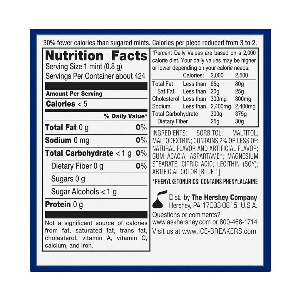 ICE BREAKERS Coolmint Sugar Free Mints Tins, 1.5 oz (8 Count)