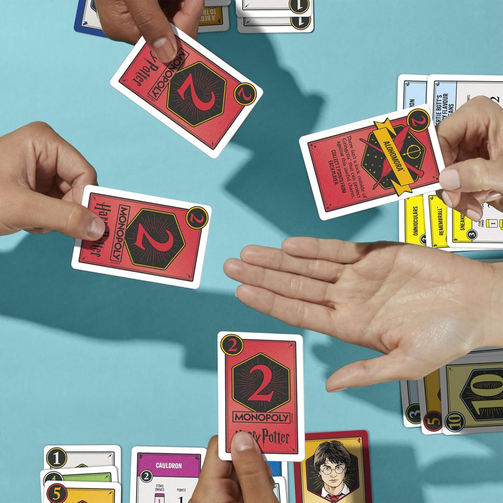 Monopoly Deal: Harry Potter Card Game | Family Games for Kids and Adults | Ages 8 and Up | 2 to 5 Players | 15 mins. | Travel Size | Christmas Stocking Stuffers