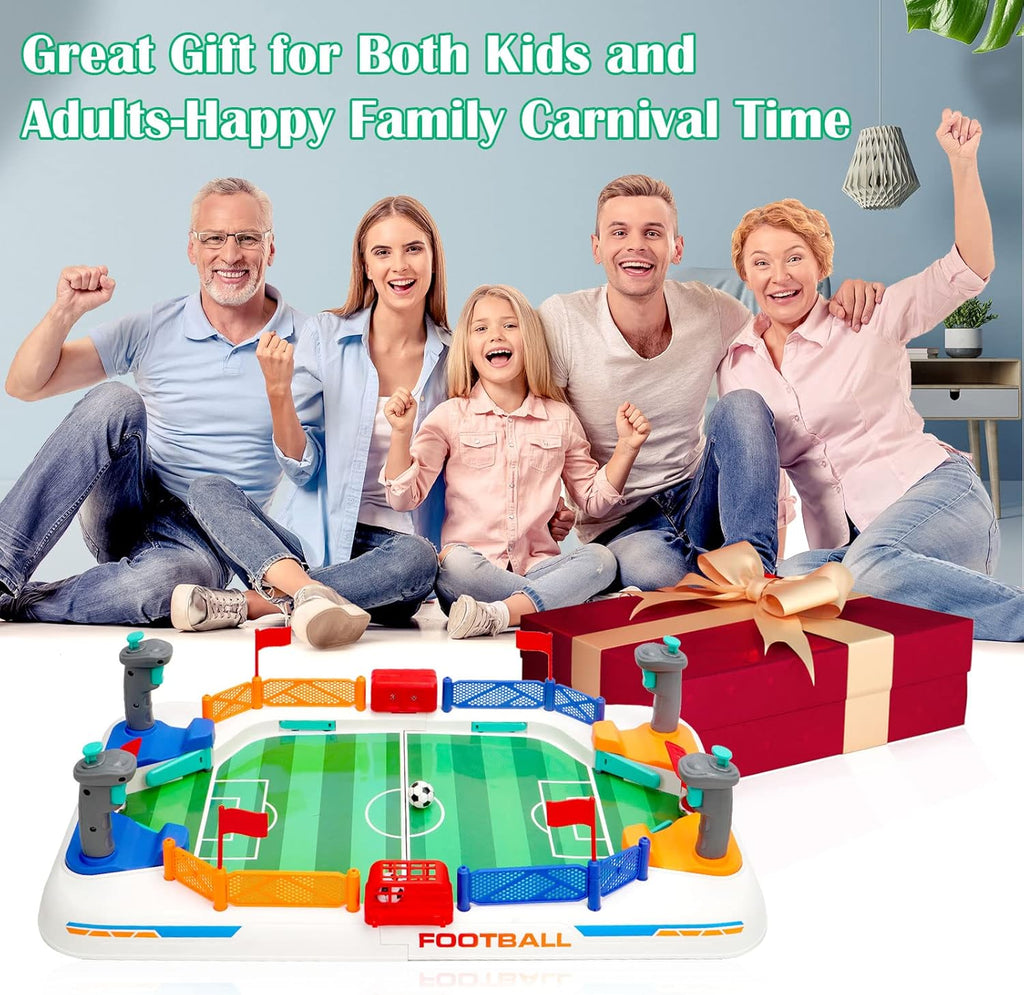 COUOMOXA Soccer Board Game for Kids: Mini Foosball Table Game - Interaction Soccer Toys for 3 4 5 6 7 8-12 Year Old Indoor Family Playroom Party - Perfect Birthday Sports Gift for Boys Girls