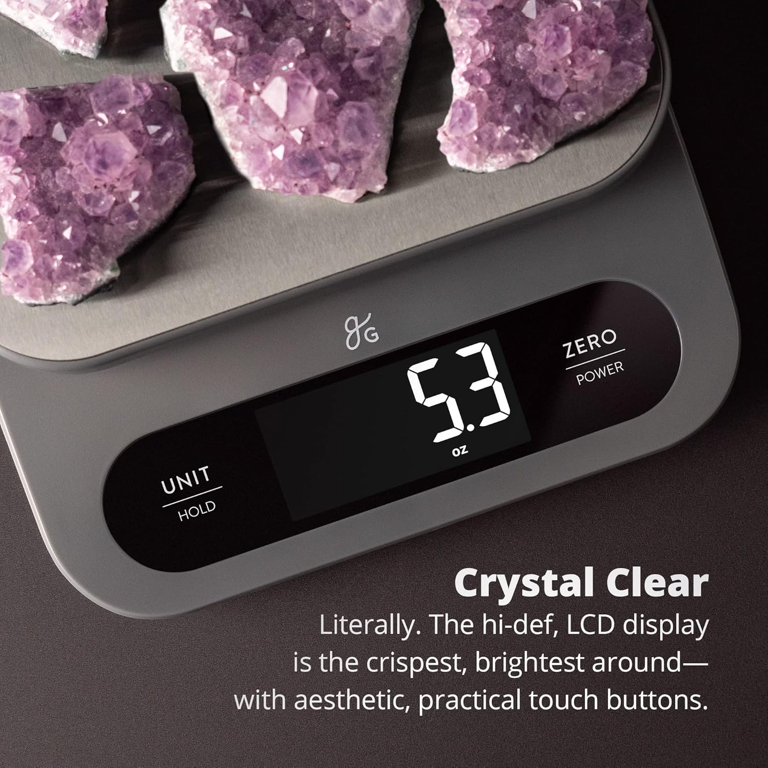 Greater Goods Digital Food Scale for Kitchen & Baking, 10kg/22lb High-Capacity Weight Scale with 1g Precision, Stainless Steel Platform, Hi-Def LCD, Ideal for Bread, Sourdough & Bulk Cooking