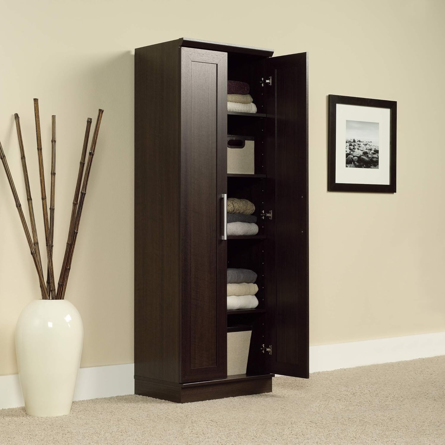 Sauder HomePlus Storage Cabinet/ Pantry cabinets, Dakota Oak finish