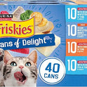 Purina Friskies Wet Cat Food Variety Pack, Oceans of Delight Flaked and  Filets - (Pack of 40) 5.5 oz. Cans