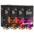 Peet's Coffee, Dark and Medium Roast Espresso Capsules Variety Pack, Compatible with Nespresso Original Machine, 100% Arabica Coffee - Intensity 8-11, 40 Count (4 Boxes of 10 Espresso Capsules)