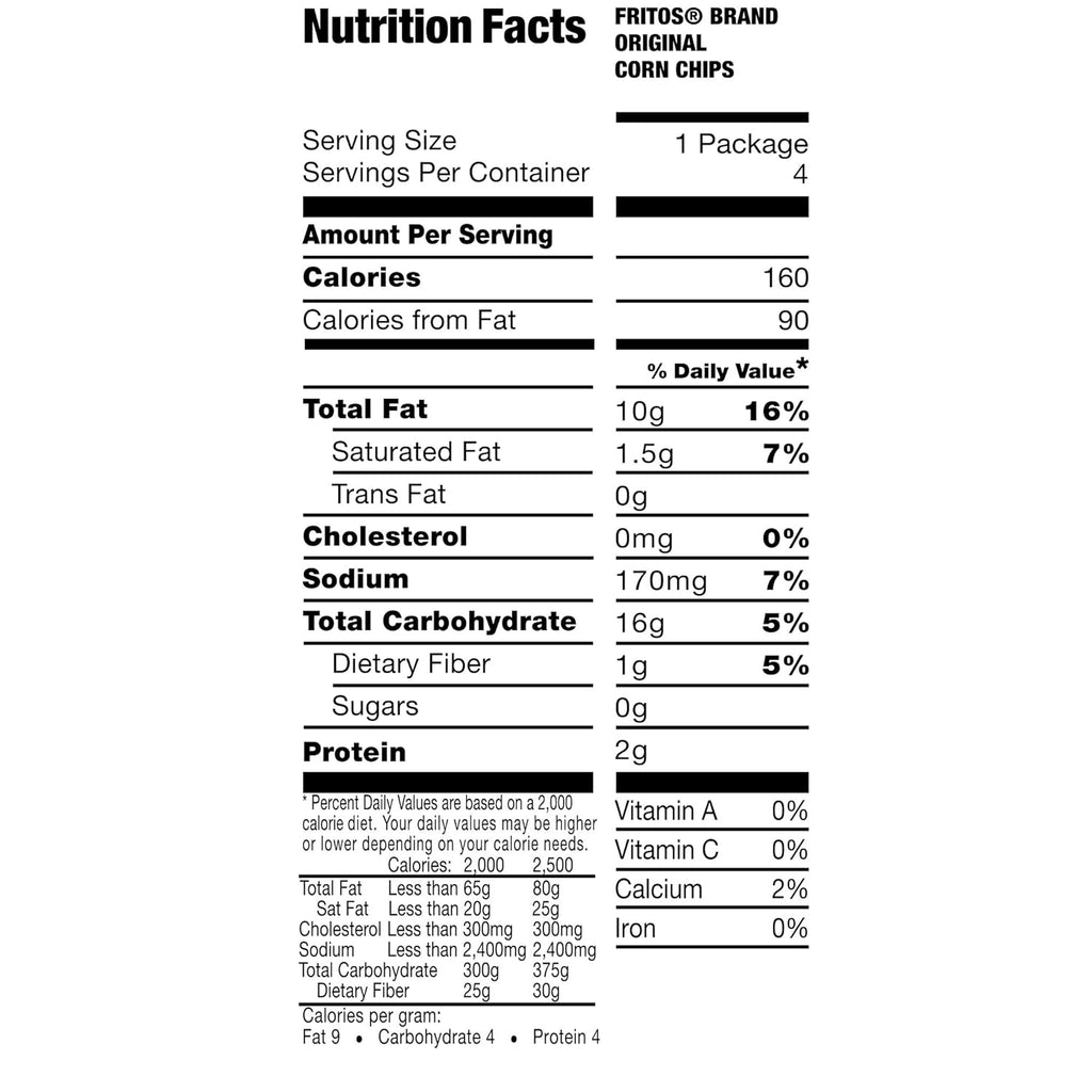 Fritos Original Corn Chips, 1 Ounce (Pack of 40)