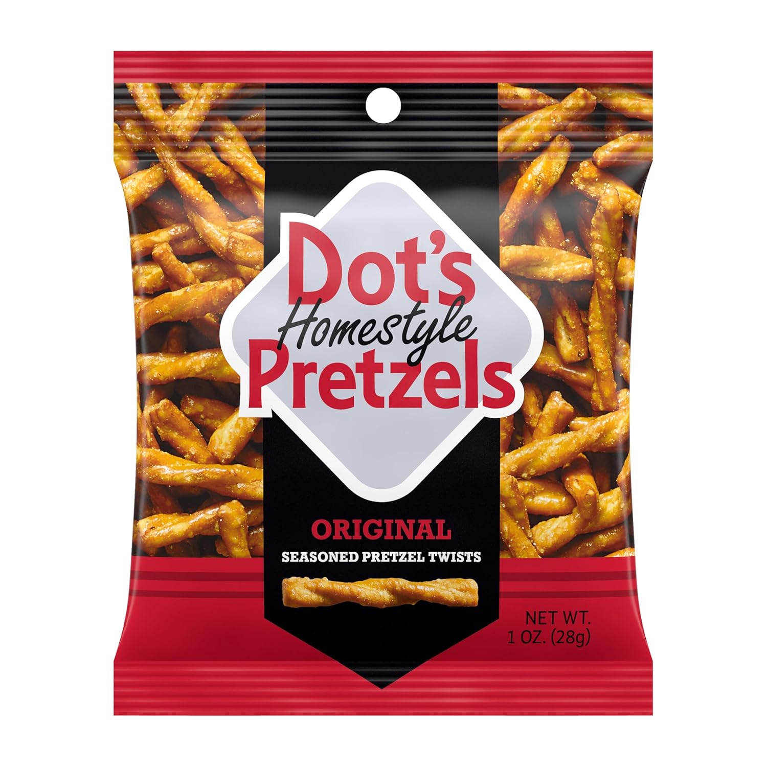 Dot's Homestyle Pretzels Variety Pack, Original, Honey Mustard, and Parmesan Garlic Twist Snack, 1oz Individually Sized Bags (18 Count)