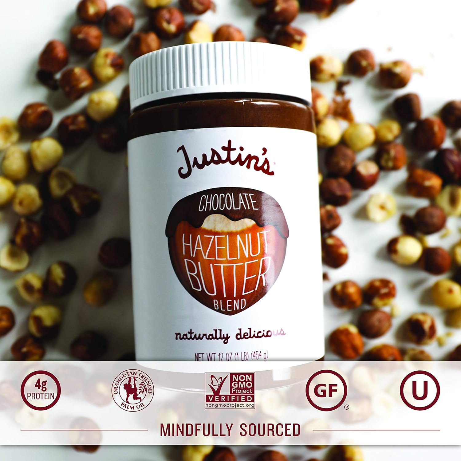 Justin's, Hazelnut Almond Butter Chocolate, 16 Ounce