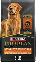 Purina Pro Plan Complete Essentials Shredded Blend Chicken and Rice Dog Food Dry Formula with Probiotics for Dogs - 5 lb.