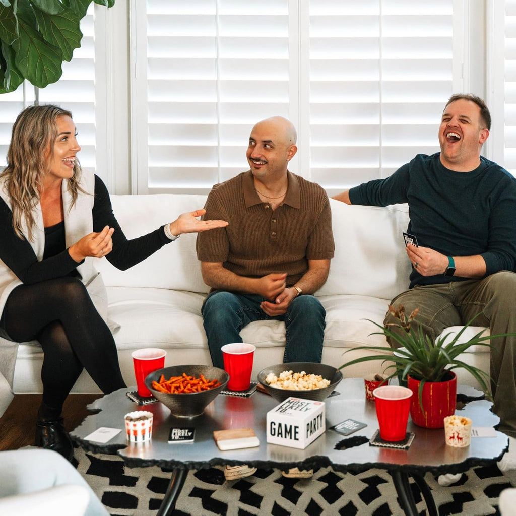 DSS Games Who's Most Likely to...Kinda Clean Family Edition [A Party Game | Great for Adults & Teens | White Elephant Gift, Stocking Stuffer | Game Nights & Big Groups]