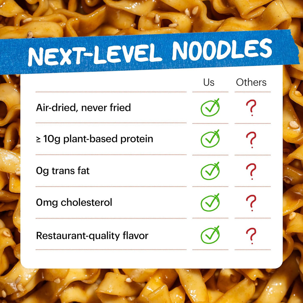 Momofuku Sesame Miso Ramen Noodles by David Chang, Air-Dried Instant Noodles with Sauce and 12g of Plant Based Protein, 4 Servings