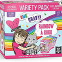Weruva B.F.F. OMG - Best Feline Friend Oh My Gravy!, Rainbow A Gogo Variety Pack! Cat Food, 3oz Pouch (Pack of 12)