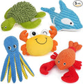 Pets Dog Toys, 5 Pack, Plush Crinkle Squeaky Dog Toys, Durable Stuffed Pet Toy for Small Medium Large Breeds, Puppy Chew Toy, Dog Birthday Gifts
