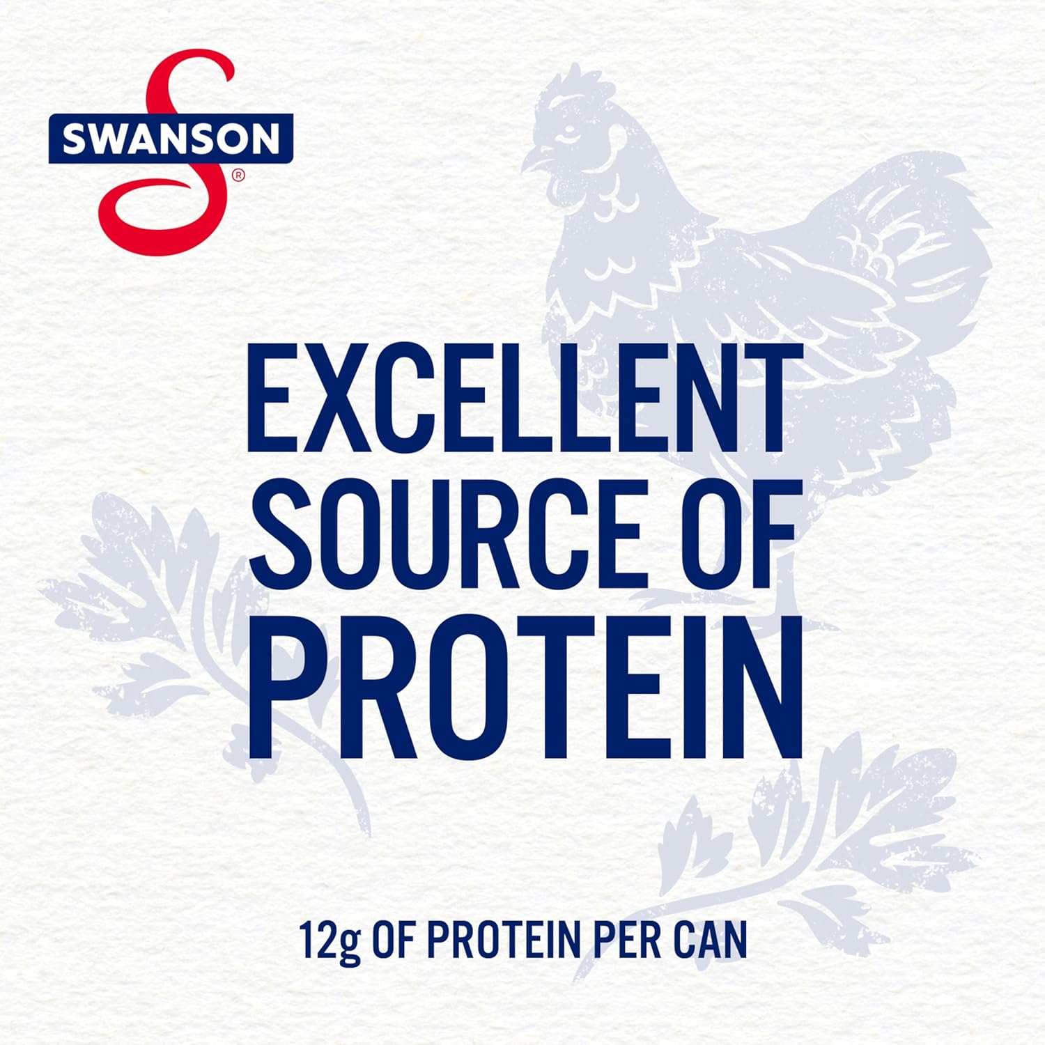 Swanson White Premium Chunk Chicken Breast with Rib Meat in Water, 4.5 oz. (Pack of 4)