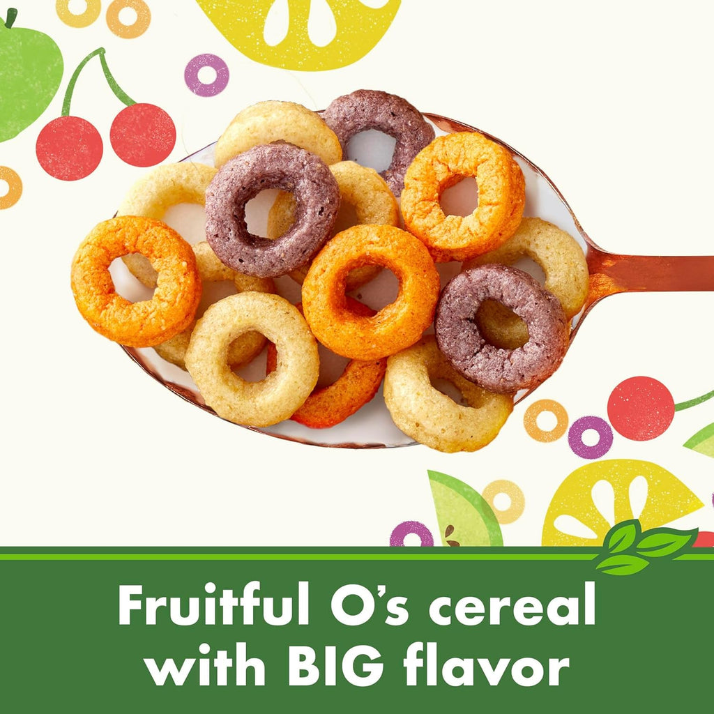 Cascadian Farm Organic Fruitful O's Cereal, Gluten Free, Made with Whole Grain, 10.2 oz
